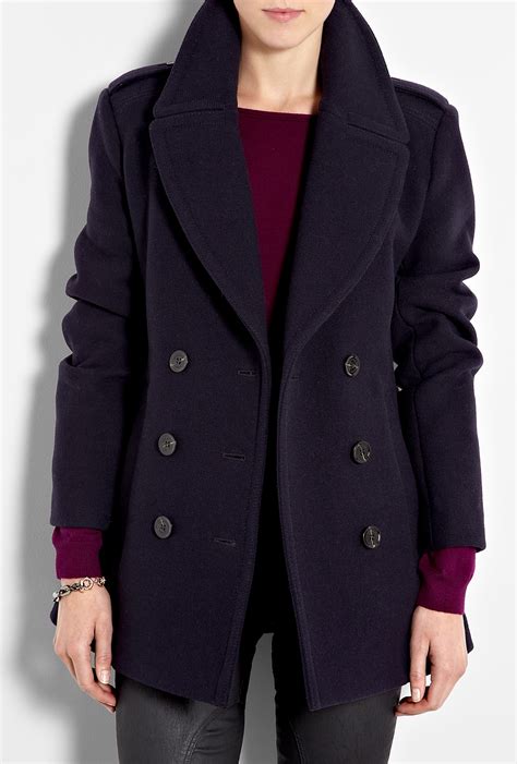 burberry brit peacoat womens|burberry wool pea coats men's.